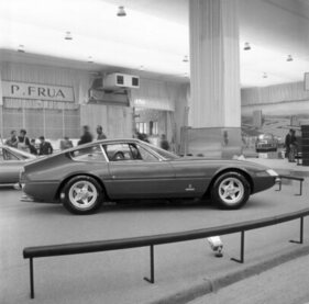 Ferrari 365 GTB/4 "Daytona" (1968) - Präsentation auf dem Pariser Autosalon im Oktober 1968