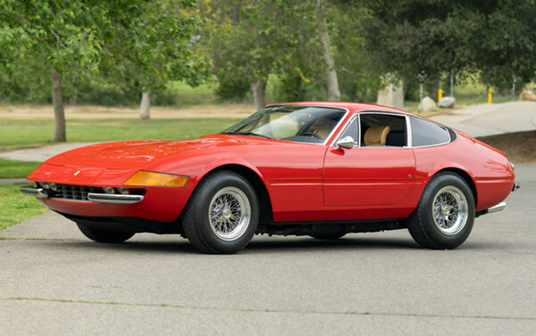 Ferrari 365 GTB/4 Daytona (1973) wird als Lot 047 versteigert an der Gooding "Geared Online May" Auktion vom 3. bis 7. Mai 2021