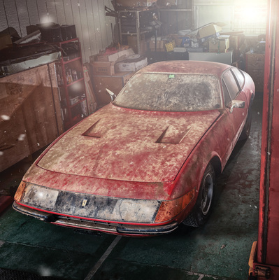 Ferrari 365 GTB/4 Daytona Berlinetta Alloy (1969) - der Über-Scheunenfund - als Lot 126 an der RM/Sotheby's Versteigerung "Ferrari - Leggenda e Passione" am 8. September 2017