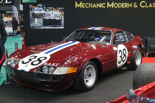 Ferrari 365 GTB/4 Daytona NART (1972) - Chassis 13855, Grupppe-4-Rennwagen, fuhr 1972 in Le Mans (Jarier/Buchet) - Rétromobile Paris 2024