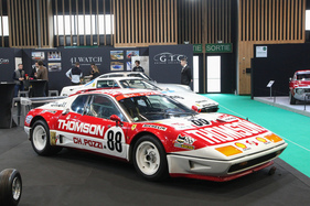 Ferrari 512 BB (1978) - wie er in "Thomson"-Bemalung in Le Mans 1978 fuhr - Rétromobile Paris 2022