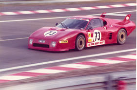 Ferrari 512 BB LM (Chassis 30559) in Le Mans 1982 - wurde versteigert an einer speziellen Ferrari Auktion von Bonhams am 19. Dezember 2003