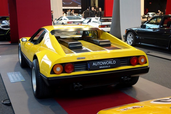 Ferrari 512 BB von 1980 - Sonderschau Supercars 2 in der Autoworld Brüssel 2022/2023