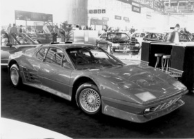 Ferrari 512 BBi (1983) - mit Tuningteilen von König individualisierter Mittelmotorsportwagen - am Genfer Automobilsalon von 1983