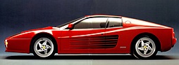 Ferrari 512 M (1995) - die Silhouette unterscheidet sich kaum vom ersten Testarossa von 1984