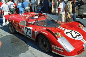 Ferrari 512 S (1971) - NART Ferrari von Ronnie Bucknum machte Gesamtplatz 2 (24 Stunden Rennen von Daytona 1971)