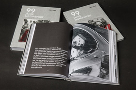 Ferrari 512 S in Spa beim 1000-km-Rennen - Werk "99 Jahre Rennsport" (3 Bücher)