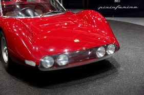 Ferrari Dino 206 Berlinetta Speciale Pininfarina (1965) - die charakteristische Fahrzeugfront - am Genfer Automobilsalon von 2013