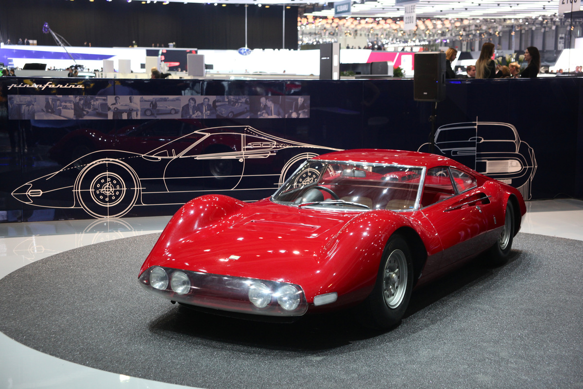 Ferrari Dino 206 Berlinetta Speciale Pininfarina (1965) - epochaler Entwurf - am Genfer Automobilsalon von 2013