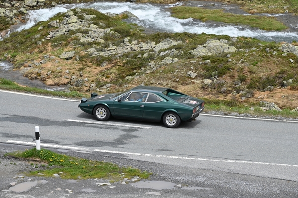 Ferrari Dino 208 GT4 (1977) auf dem Flüela-Pass 2024