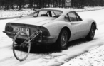 Ferrari Dino 246 GT (1971) - Bei den Fahrleistungsmessungen in den Winter geraten