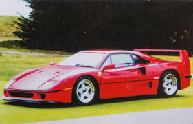 Ferrari F40 (1987) - nach Aldo Brovarones Eingriffen sah der F40 so aus