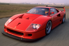 Ferrari F40 Competitione (1990) - auf Testfahrt mit dem Rennwagen