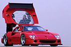 Ferrari F40 Competitione (1990) - grosse Fernscheinwerfer sollen die Nacht zum Tage machen
