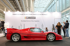 Ferrari F50 (1996) - der Supersportwagen der Neunzigerajhre wirbt für "Canossa" - 42. Auto e Moto d'Epoca 2025