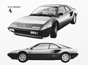 Ferrari Mondial 8 (1982) - Silhouette und Dreiviertelansicht
