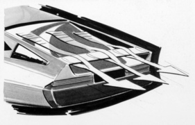 Ferrari Studio Cr 25 Pininfarina (1974) - Luftführung am Heck