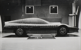Ferrari Studio Cr 25 Pininfarina (1974) - Windkanaltest, noch nicht mit den endgültigen Rädern Ferrari Studio Cr 25 Pininfarina (1974) - Windkanaltest, noch nicht mit den endgültigen Rädern