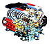 Ferrari Testarossa (1984) - Blick in den Motor (Durchsichtszeichnung) (© Archiv Automobil Revue) Ferrari Testarossa (1984) - Blick in den Motor (Durchsichtszeichnung) (© Archiv Automobil Revue)