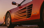 Bild: Ferrari Testarossa (1989) - die berühmten seitlichen Lufteinlässe des Testarossa
