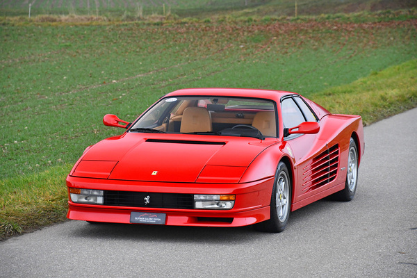 Ferrari Testarossa (1991) - als Lot 113 angeboten an der Versteigerung Oldtimer Galerie Toffen in Gstaad vom 29. Dezember 2021