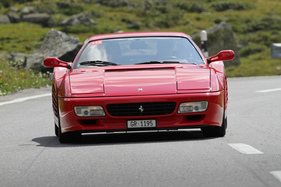 Ferrari Testarossa 512 TR (1989) - bei der Überquerung des Flüelapasses an der Passione Engadina 2019
