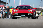 Ferrari Testarossa - mit zwei Rückspiegeln - am 2. TCS Youngtimer und Classictreffen in Pratteln im Jahr 2016