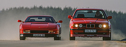 Ferrari Testarossa und Alpina-BMW B10 Biturbo (1989) - wer ist der Schnellere?