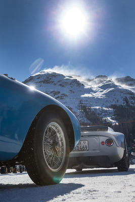 Ferrari mit Spikes-Reifen - The I.C.E. St. Moritz 2022 Ferrari mit Spikes-Reifen - The I.C.E. St. Moritz 2022
