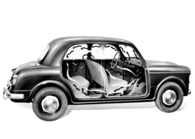 Fiat 1100 (1953) - Ausgeklügelte Belüftung
