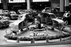 Fiat 1100 (1953) - als Schnittmodell gezeigt bei der Premiere am Genfer Autosalon 1953