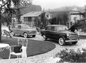Fiat 1100 (1960) - die Modelle Berlina Speciale (rechts) und Export (links)