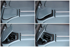 Fiat 1100 B Cabriolet (1949) - Lüftungsöffnung auf der Motorhaube