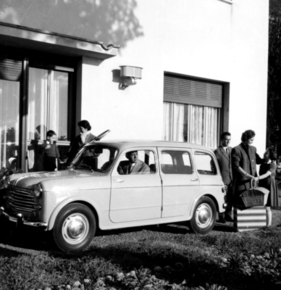 Fiat 1100 Familiare (1954) - Im deutschen Sprachraum wurde der Fünftürer "Kombiwagen" genannt