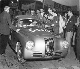 Fiat 1100 S (1949) - an der Mille Miglia 1949