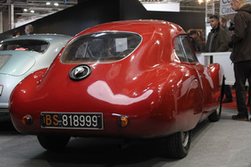 Fiat 1100 S MM Berlinetta (1947) - Artcurial Versteigerung an der Rétromobile 2012 in Paris (Lot 383) - Heckansicht des Sportwagens, zugeschlagen für Euro 110'000 an der Versteigerung von Artcurial an der Rétromobile in Paris 2012