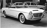 Fiat 1200 Spider (1959) - das neue Cabriolet auf dem Stand von Pininfarina auf dem Genfer Automobilsalon von 1959