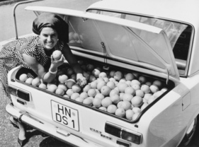 Fiat 124 (1966) – Verdeutlichung der Kofferraumgrösse