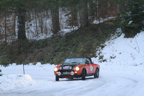 Fiat 124 CSA Abarth Spider (1973) - wurde schon damals als Werkswagen erfolgreich bei der Monte eingesetzt - AvD Histo Monte 2017