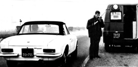 Fiat 124 Spider (1966) - auf der Messfahrt Fiat 124 Spider (1966) - auf der Messfahrt