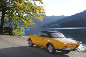 Fiat 124 Sport Spider (1969) - gute Rundumsicht auch bei geschlossenem Dach