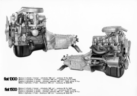 Fiat 1300 und 1500 (1961) - Motoren des 1300 und 1500 im Vergleich
