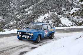 Fiat 131 Abarth (1976) an der Rallye Monte Carlo Historique 2015