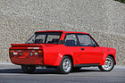 Bild: Fiat 131 Abarth Rally (1976) - Hauben und Kotflügel bestehen aus GFK, die Türen sind mit Aluminiumblechen eingekleidet