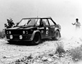 Bild: Fiat 131 Abarth Rally (1976) - bei einem frühen Rallye-Einsatz