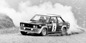 Fiat 131 Abarth Rally (1976) - bei einem frühen Rallye-Einsatz