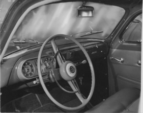 Fiat 1400 (1950) - klar ablesbare Zifferblätter - Genfer Autosalon 1950