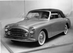 Fiat 1400 Viotti (1950) - grosse, aber wohlproportionierte Fünfsitzer-Cabrioletkarosserie - Genfer Autosalon 1950