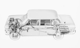 Fiat 1500 (1965) – Durchsichtszeichnung