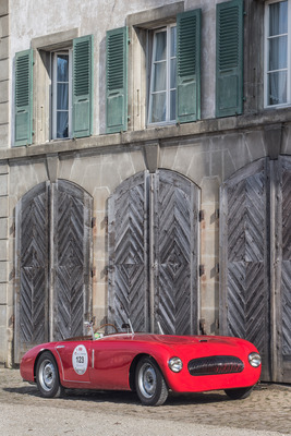 Fiat 1500 Barchetta (1937) - die Räder wirken in der flachen Karosserie grösser als sie tatsächlich sind